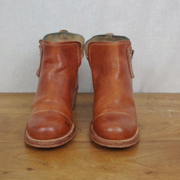 USA Made Timberland Boot Company Brown Leather Buckle Strap Ankle Boots - Picture 2 of 11